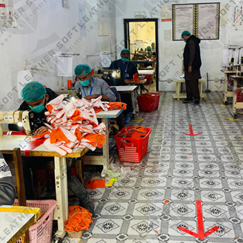 Production floor with machines