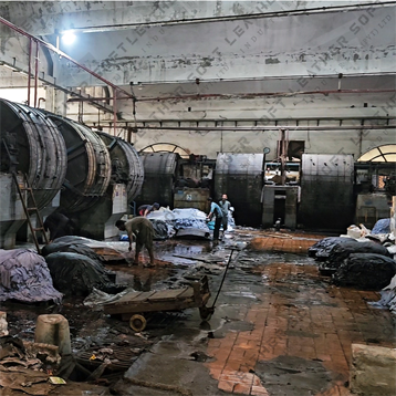 Leather processing area